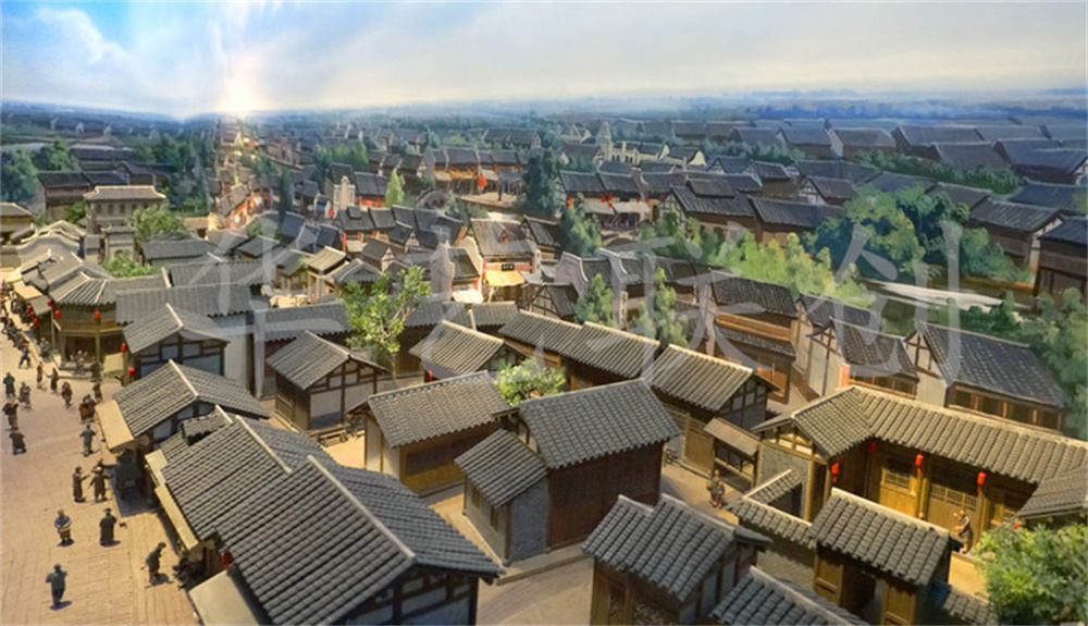 古建筑还原模型